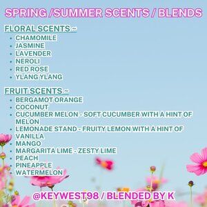 SPRING/SUMMER SCENTS NOW AVAILABLE in most Blended by K Products
